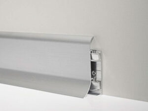 Алюминиевый плинтус Profilpas Metal line 98/7 SF анодированное серебро
